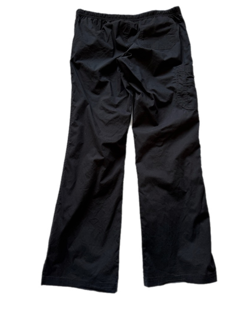 Life is peachy Black Scrub Set with Pink Trim pants medium TALL ; top large - Picture 8 of 12